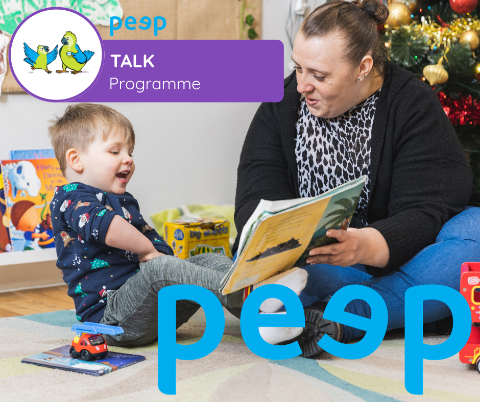Practitioner welcoming family to nursery